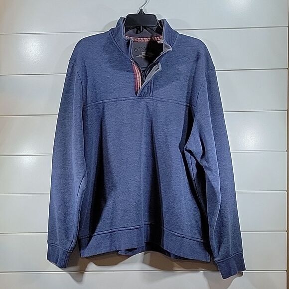 Orvis Mens 1/4 Zip Pullover Sweater - Blue- Size XL - Picture 1 of 4